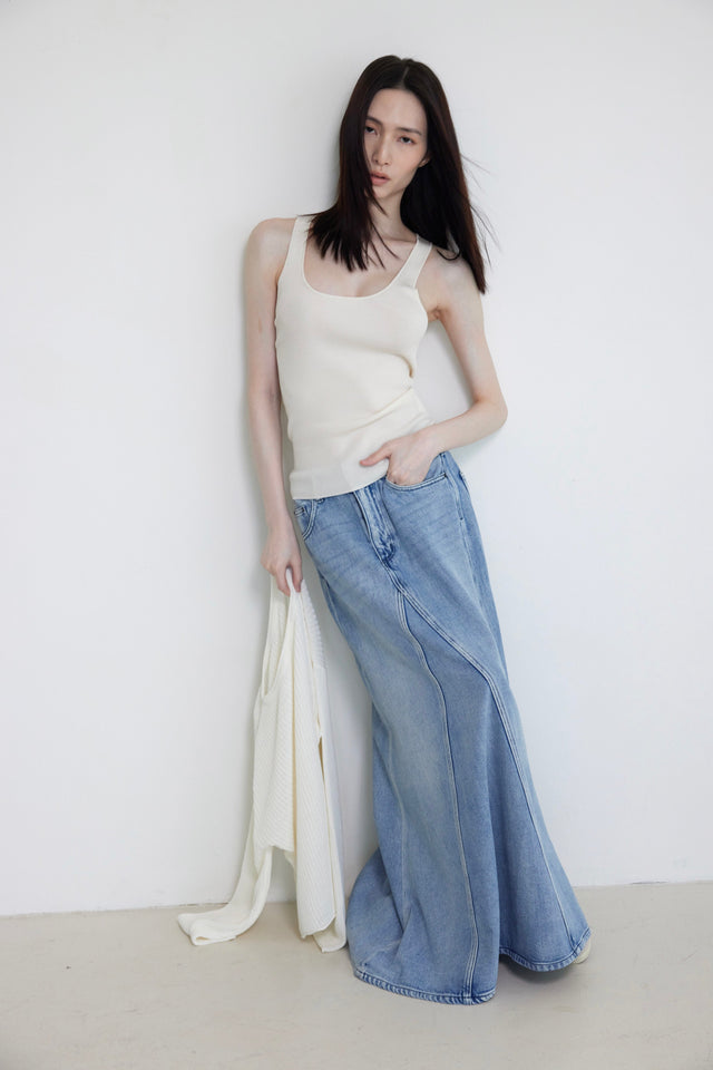 丹寧裙-ultra-soft-denim-maxi-line-skirt-lightblue