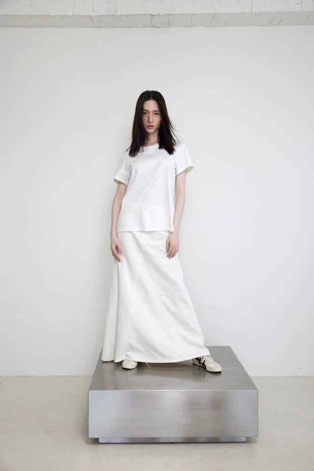 棉T-smooth-modal-silk-tee-white