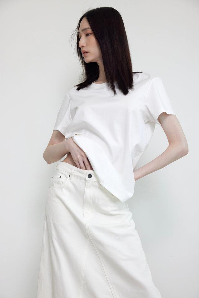 棉T-smooth-modal-silk-tee-white