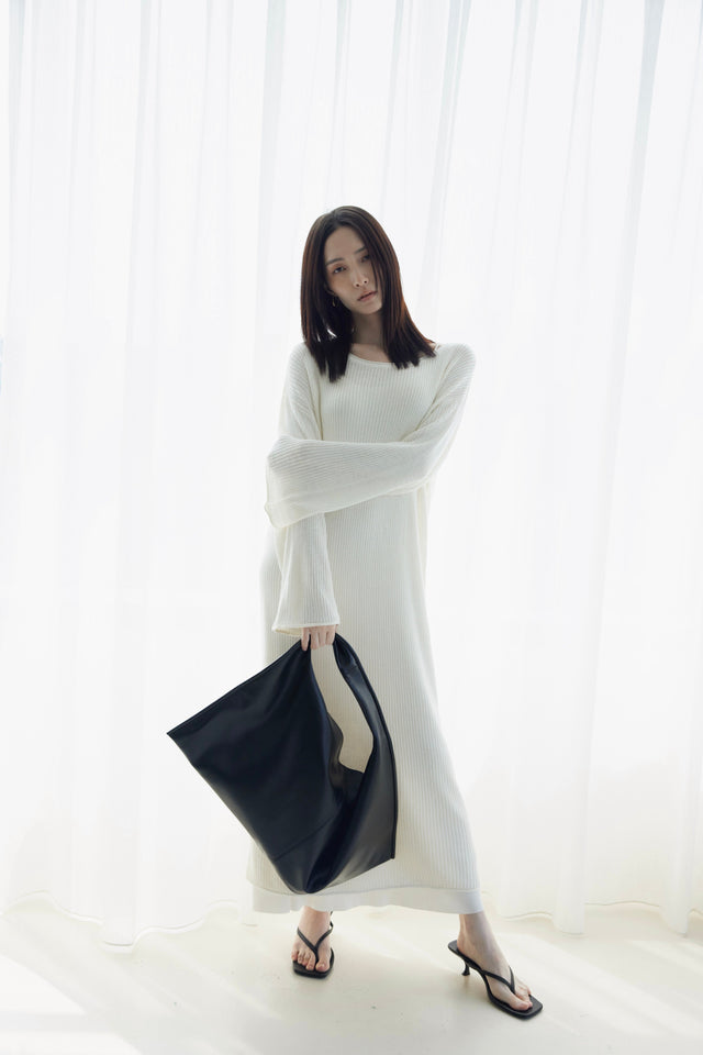 針織長洋裝-soft-linen-maxi-dress-white