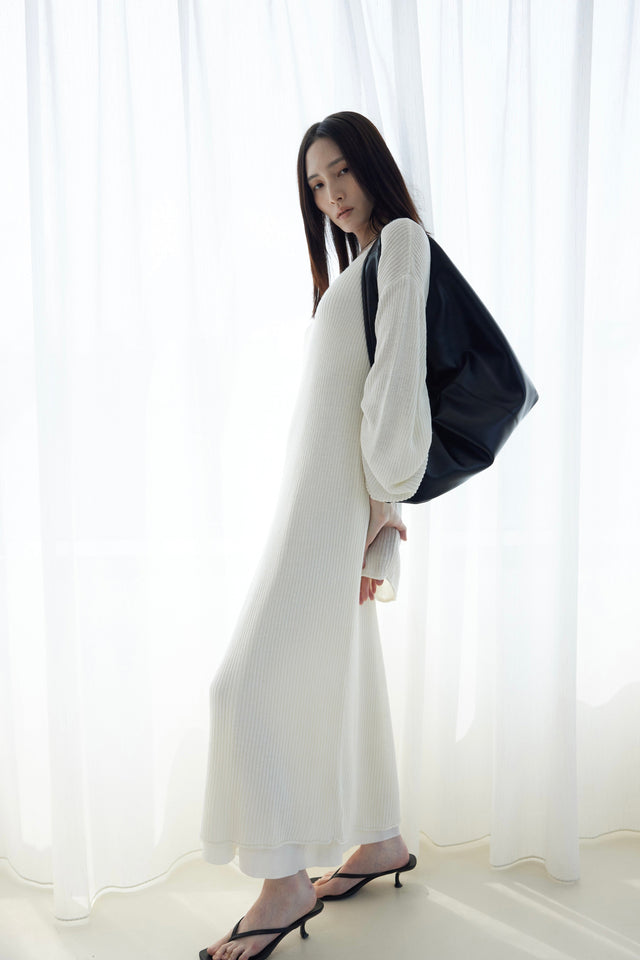 針織長洋裝-soft-linen-maxi-dress-white