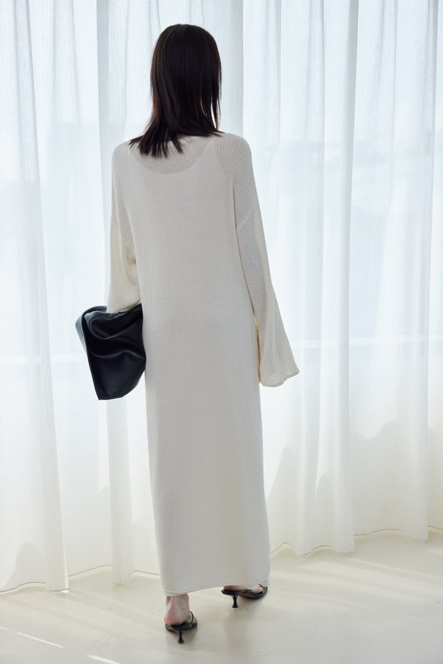 針織長洋裝-soft-linen-maxi-dress-white