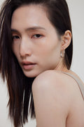 純銀耳環-oval-sterling-silver-earrings-silver