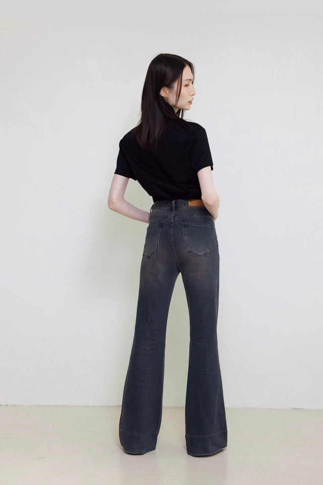 高腰喇叭褲-Extra-long-legged-high-waisted-bell-bottom-pants-smoked-purpleblue